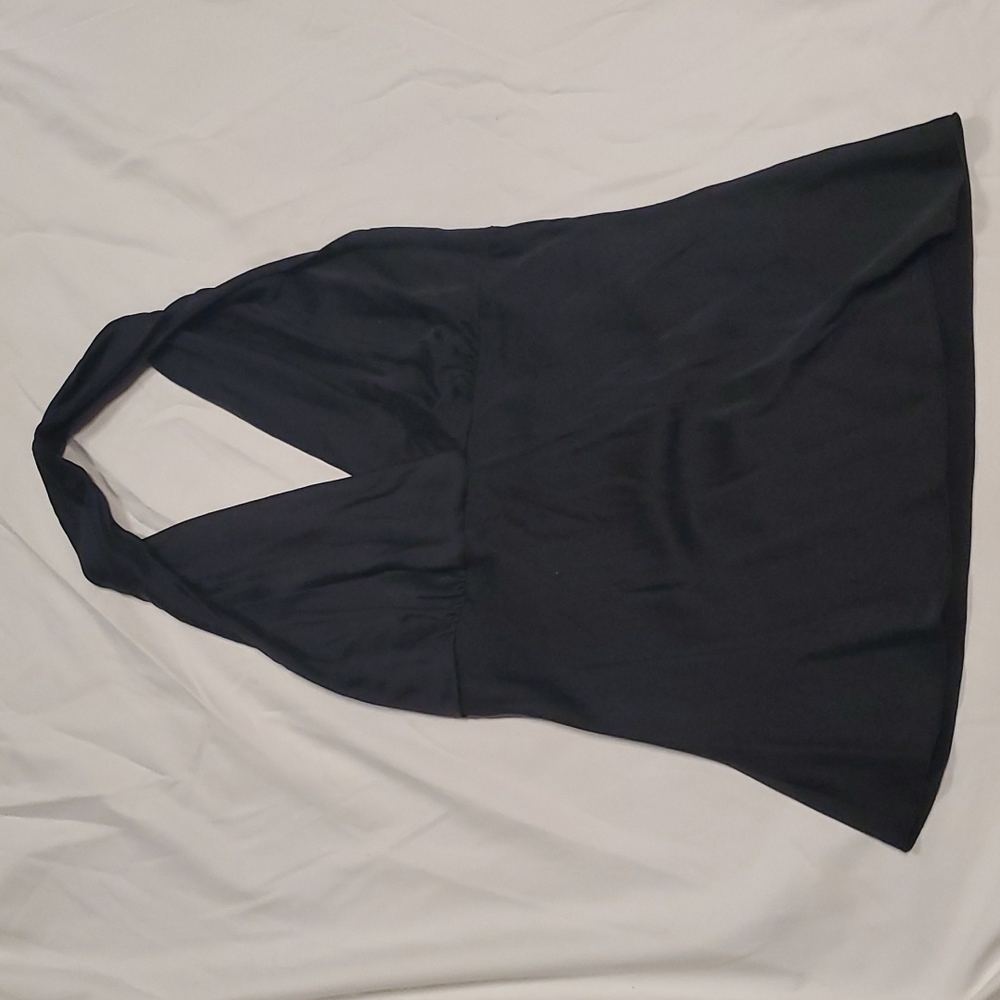 Vintage Express Black Silk top size Small